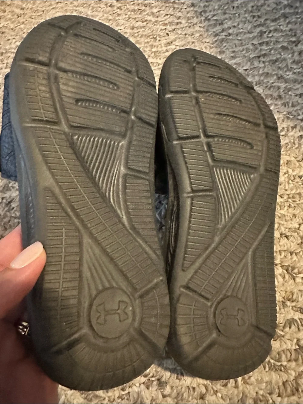 Under Armour Black Kids' Slide Sandals with White Logo